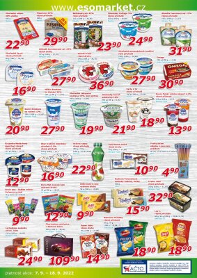 akční leták ESO MARKET 7.9.2022-18.9.2022