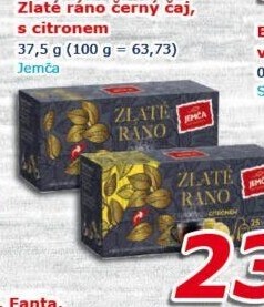 Černý čaj Zlaté ráno Jemča