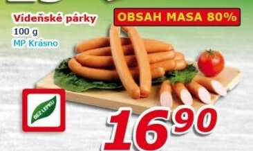 Párky vídeňské Krásno