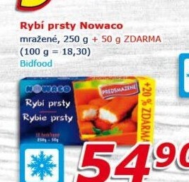 Rybí prsty předsmažené mražené Nowaco