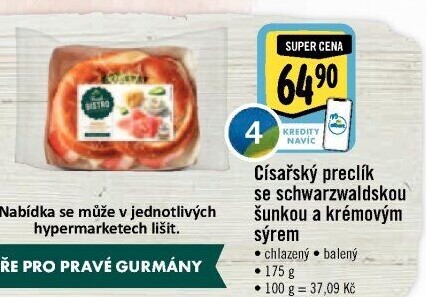 Císařský preclík Albert Fresh Bistro