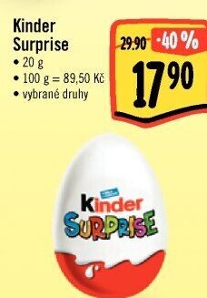 Čokoládové vajíčko s překvapením Kinder Surprise