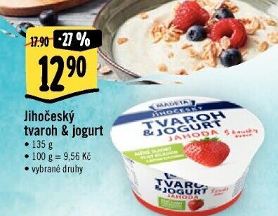 Dezert tvaroh s jogurtem jihočeský Madeta