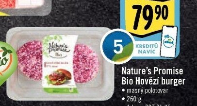 Hovězí burger Bio Nature'