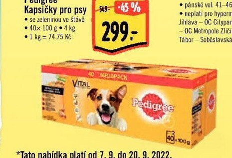 Kapsičky pro psy Pedigree
