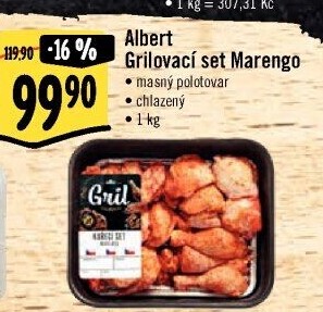 Kuřecí grilovací set Marengo Albert Gril