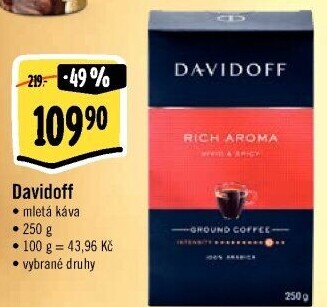 Mletá káva Davidoff