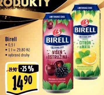 Nealkoholické pivo ochucené Birell