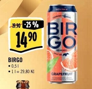Nealkoholické pivo ochucené Birgo