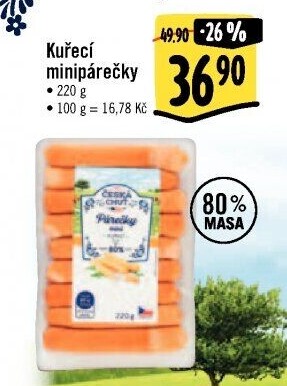 Párečky kuřecí mini Česká chuť