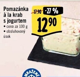 Pomazánka a la krab s jogurtem