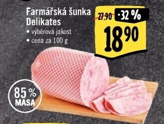 Šunka farmářská delikates výběrová