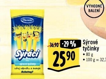 Sýrové tyčinky Sýráci Moravia