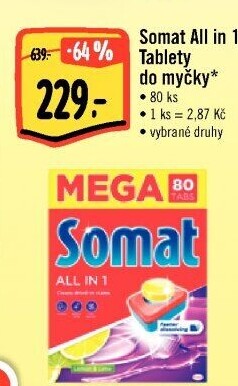 Tablety do myčky All in 1 Somat