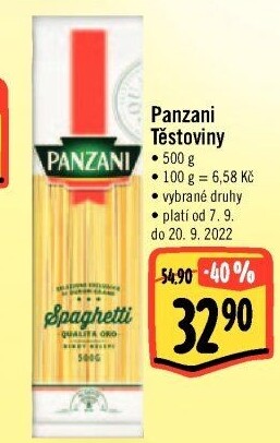 Těstoviny Panzani