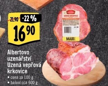 Uzená krkovice Albertovo uzenářství