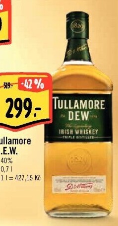 Whisky irská Tullamore Dew
