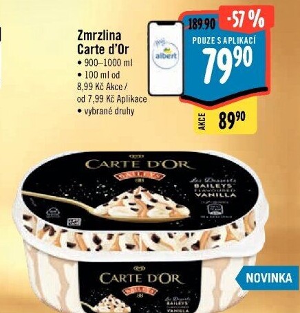 Zmrzlina ve vaničce Carte D'