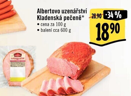 Kladenská pečeně Albertovo uzenářství