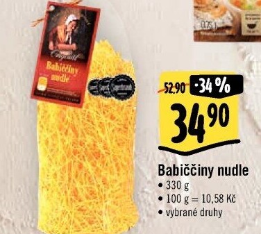 Polévkové nudle Babiččiny Druid