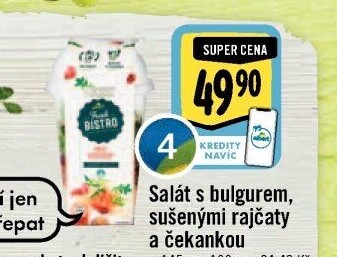 Salát s bulgurem, sušenými rajčaty a čekankou Albert Fresh Bistro