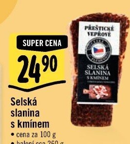 Selská slanina s kmínem Přeštické vepřové