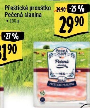 Slanina pečená Přeštické prasátko Česká chuť