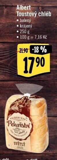 Toustový chléb Albert