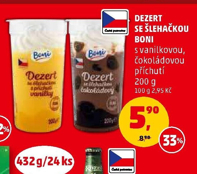 Dezert se šlehačkou Boni