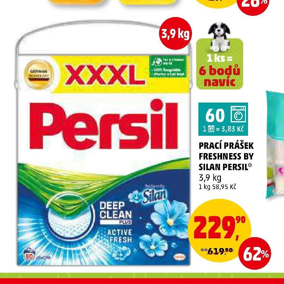 Prací prášek Freshness by Silan Persil 3,9 kg