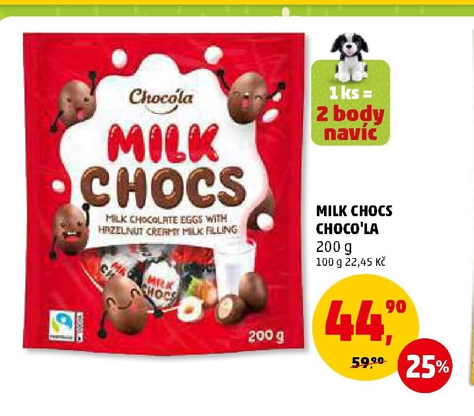 MILK CHOCS CHOCO'LA