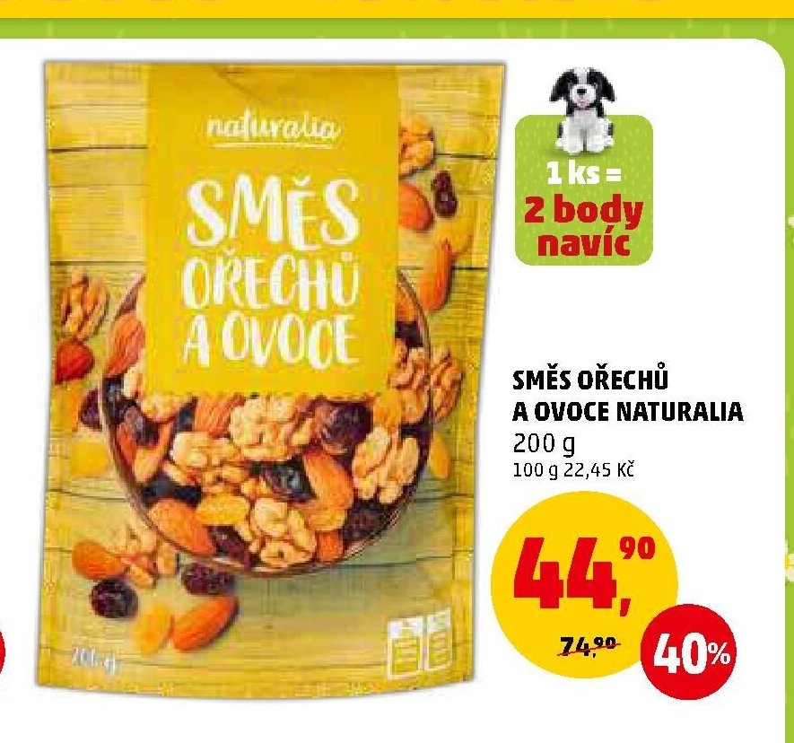 SMĚS OŘECHŮ A OVOCE NATURALIA