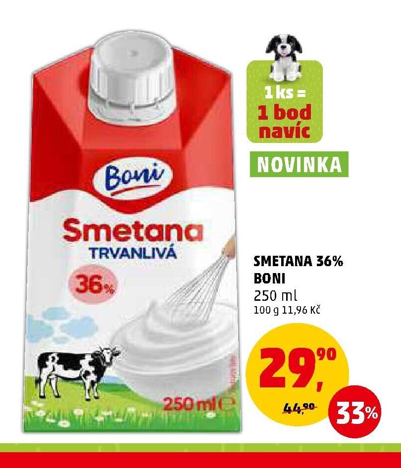 SMETANA 36% BONI