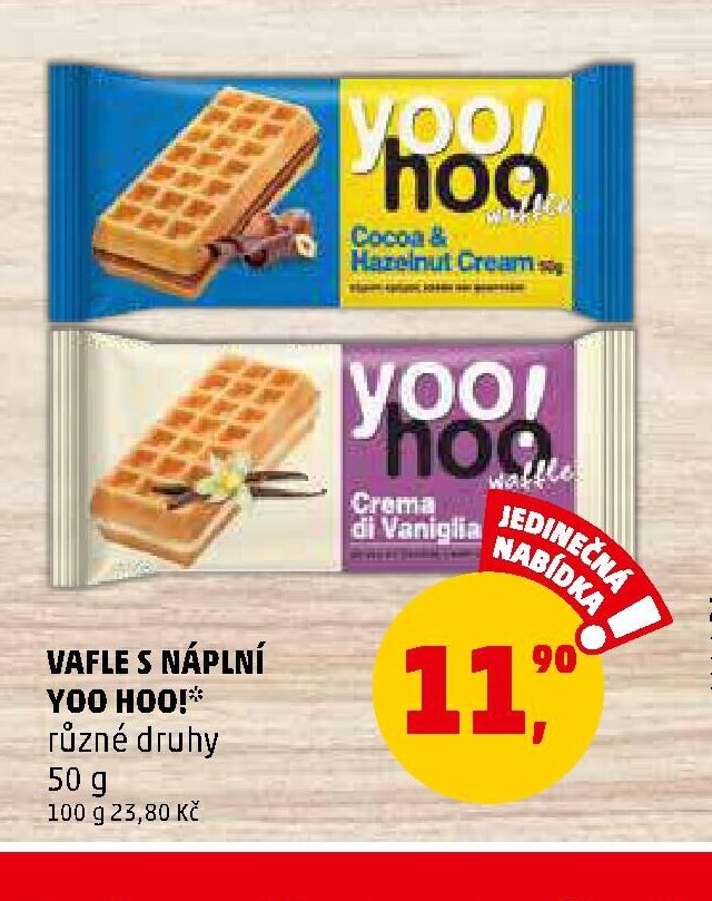 VAFLE S NÁPLNÍ YOO HOO!*