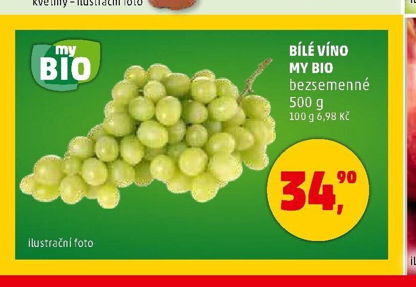 Bílé víno My Bio bezsemenné
