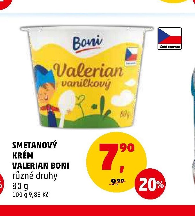 Smetanový krém Valerian Boni