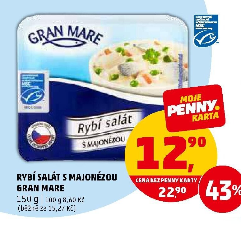 Rybí salát s majonézou Gran Mare