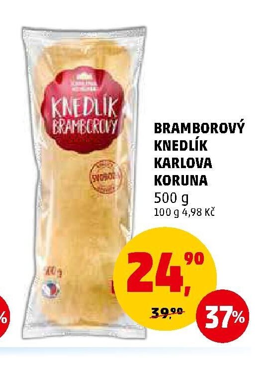 Bramborový knedlík Karlova Koruna
