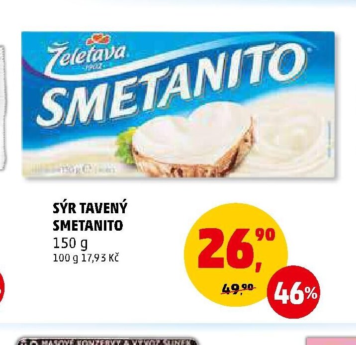 Sýr tavený Smetanito