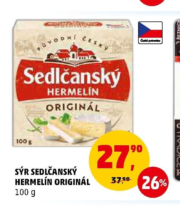 Sýr Sedlčanský Hermelín originál