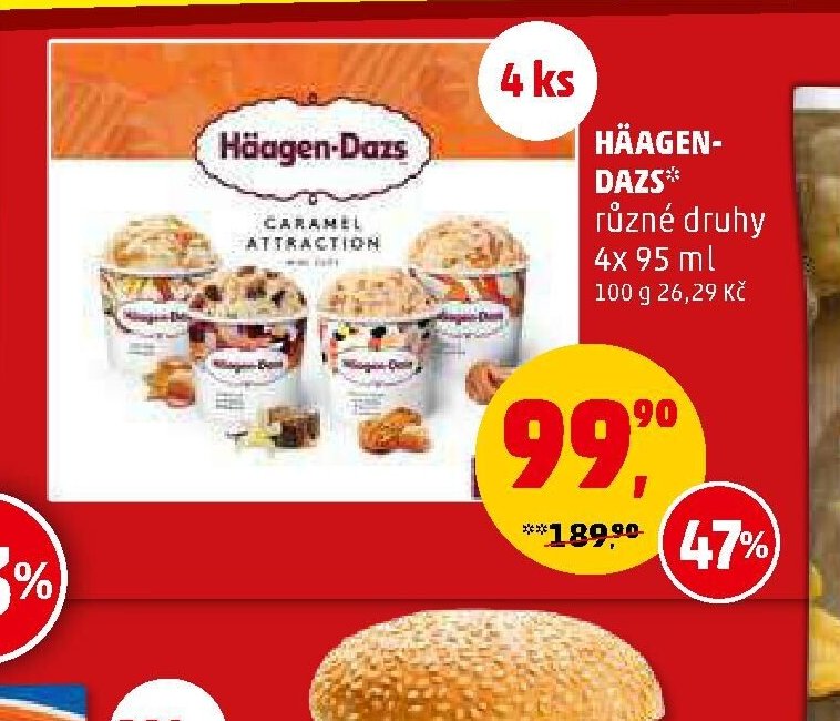 Häagen-Dazs různé druhy