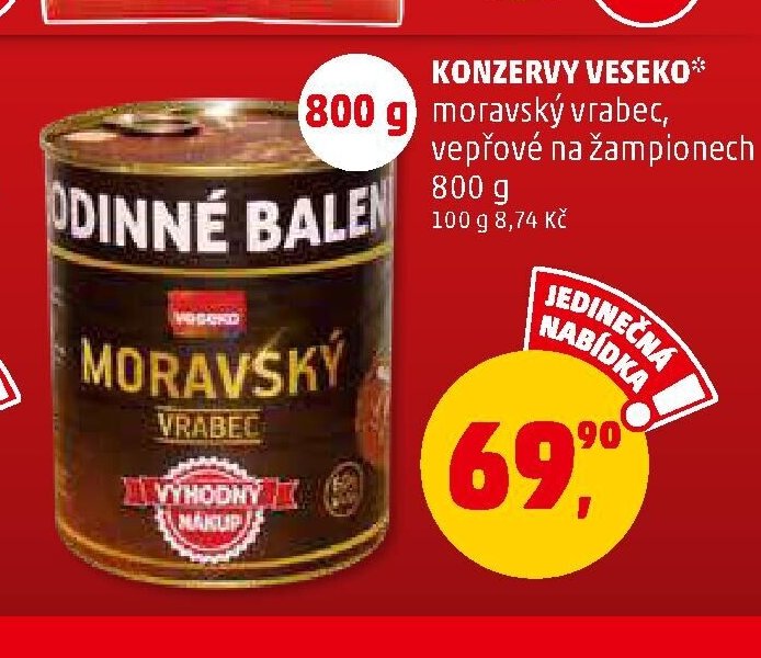 Konzervy Veseko