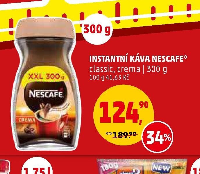 INSTANTNÍ KÁVA NESCAFE classic, crema 300 g