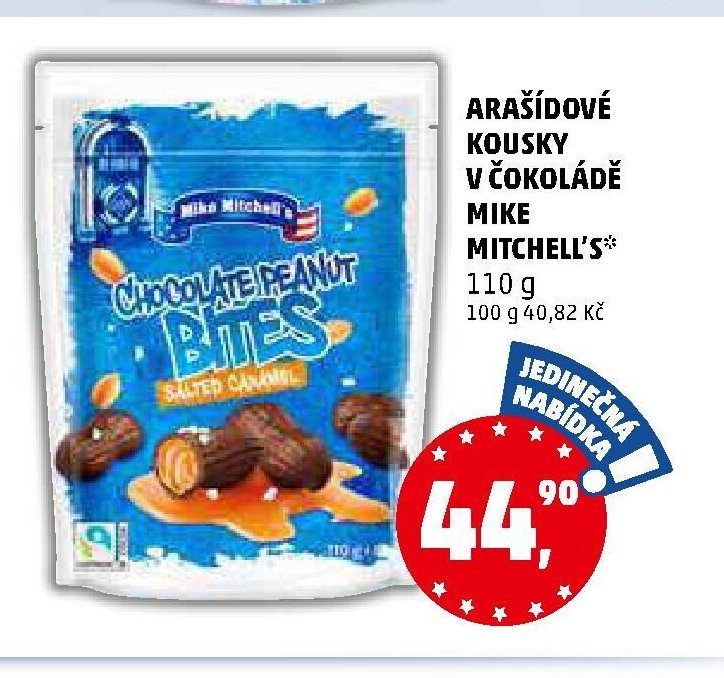 ARAŠÍDOVÉ KOUSKY V ČOKOLÁDĚ MIKE MITCHELL'S