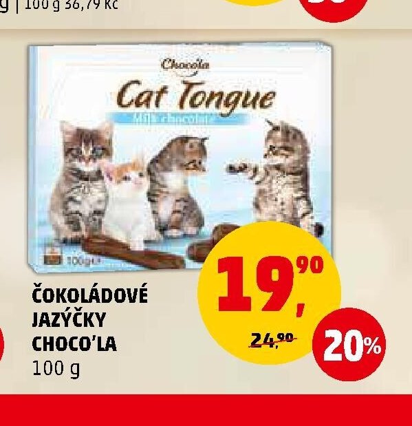 Čokoládové jazýčky Choco'la