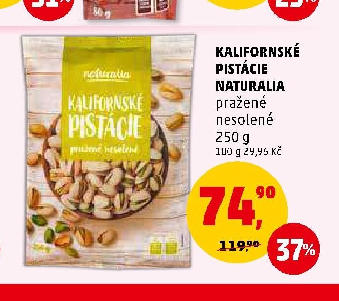 KALIFORNSKÉ PISTÁCIE NATURALIA