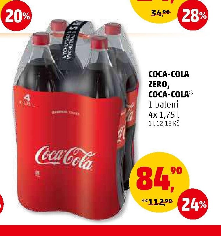 Coca-Cola Zero, Coca-Cola 4x 1,75 l