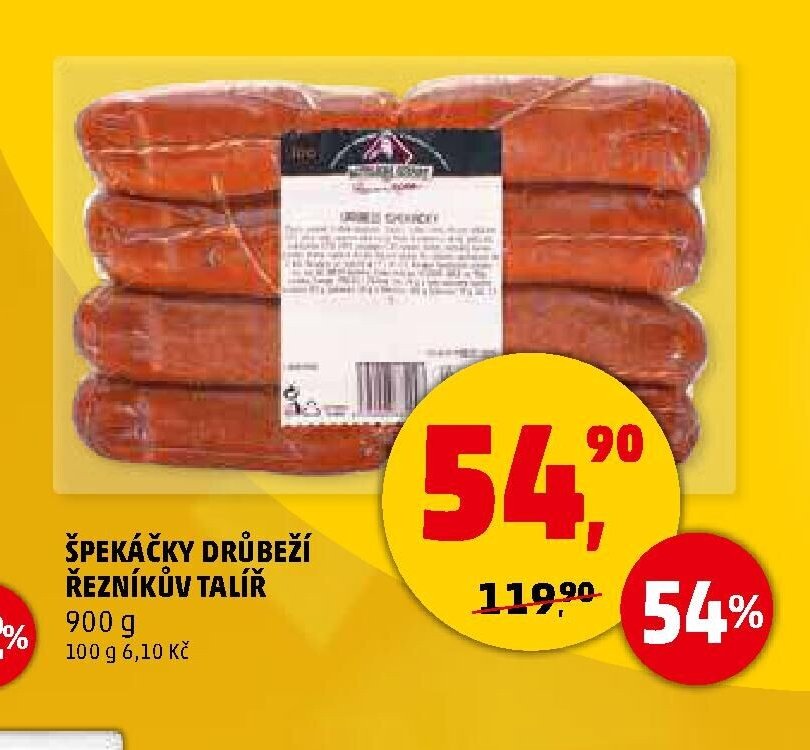 ŠPEKÁČKY DRŮBEŽÍ ŘEZNÍKŮV TALÍŘ