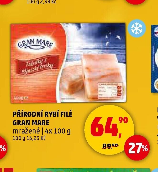PŘÍRODNÍ RYBÍ FILÉ GRAN MARE