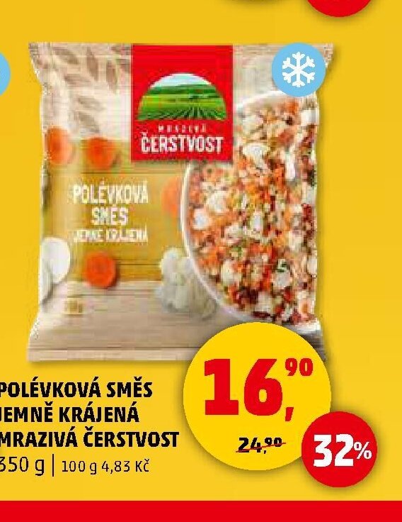POLÉVKOVÁ SMĚS JEMNĚ KRÁJENÁ MRAZIVÁ ČERSTVOST